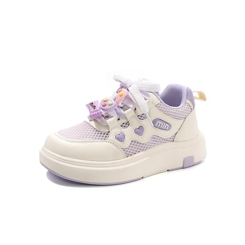 Girls' Mesh Shoes Spring and Autumn New Children's Sports Shoes Mesh Breathable Girls' Casual Shoes Board Shoes
