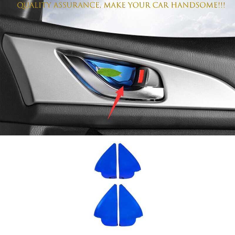 For Mazda 3 Axela 2014-2018 Blue Titanium Inner Door Bowl Cup Cover Trim 4PCS