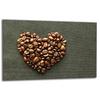 GLASS PROTECTIVE PLATE FOR STOVE 80x52 COFFEE