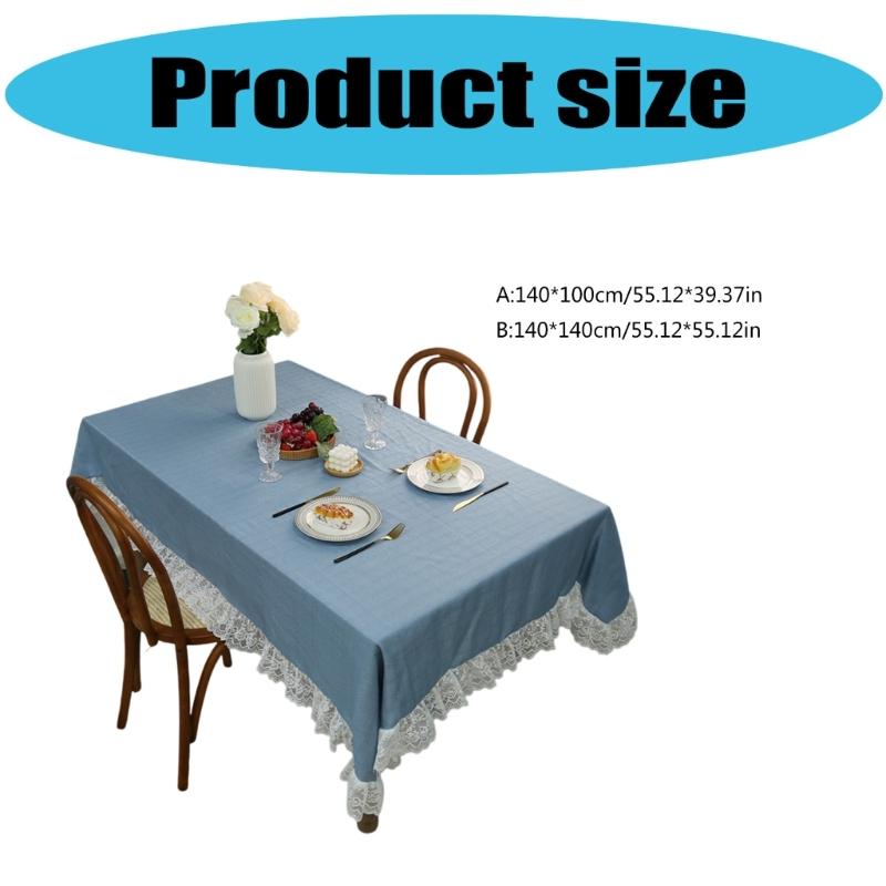 Florals Pattern Tablecloth Waterproofs Materials Quick Cleaning Solution For Kitchen Dining Room