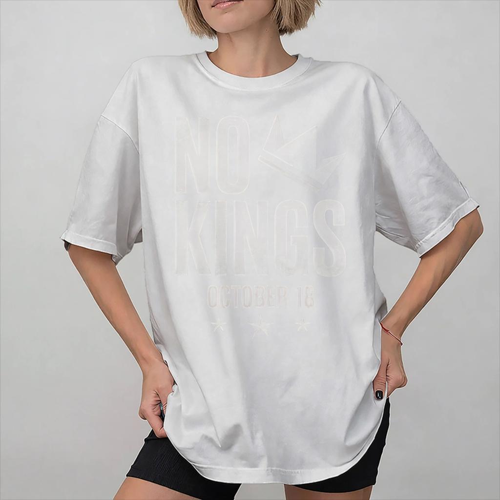 No Kings In America Graphic T Shirts for Unisex Women Cotton Tee Shirt Clothes