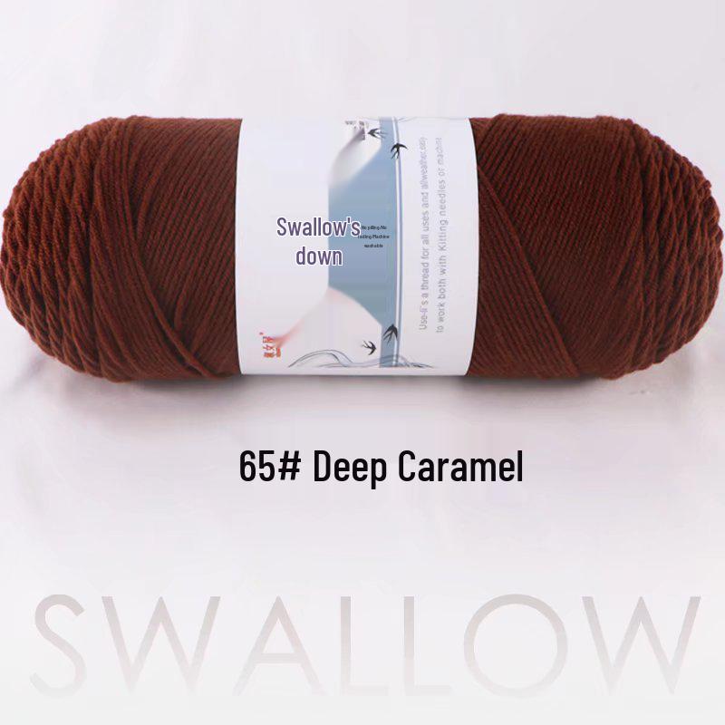 Large Skein 5-Ply Milk Cotton Yarn: Luxurious Plush for Doll Making & Seat Cushions, Available in 80 Colors