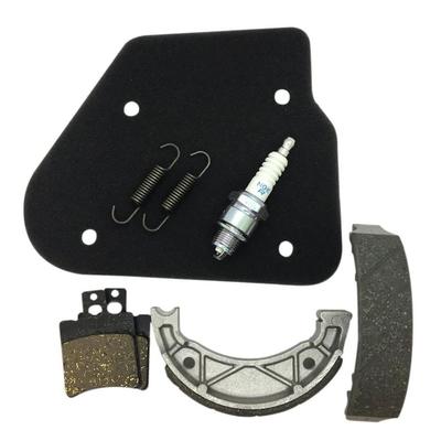 Super Jog ZR 2000 Final Model 3YKB Front and Rear Brake Air NGK Spark Plug BPR7HS Consumable Replacement Set Pads, Shoes, Filter, A-BPK-404-RS206