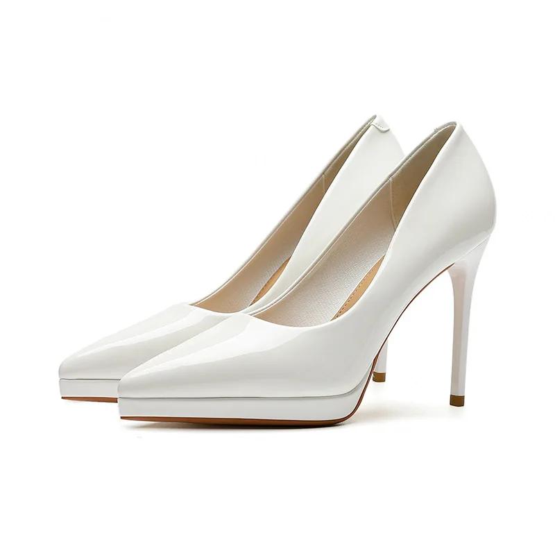 Elegantní Dámské Boty na Vysokém Podpatku Model Módní Přehlídka Vysoké Podpatky Dámské Špičaté Nepromokavé Platforma 10,5CM Stiletto Dámské Boty