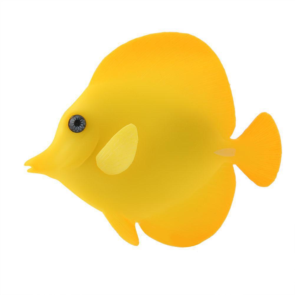Silicone Luminous  Simulation  Fish Colorful Realistic Artificial Fake Fish Aquarium Landscaping Decoration Home Office Ornaments