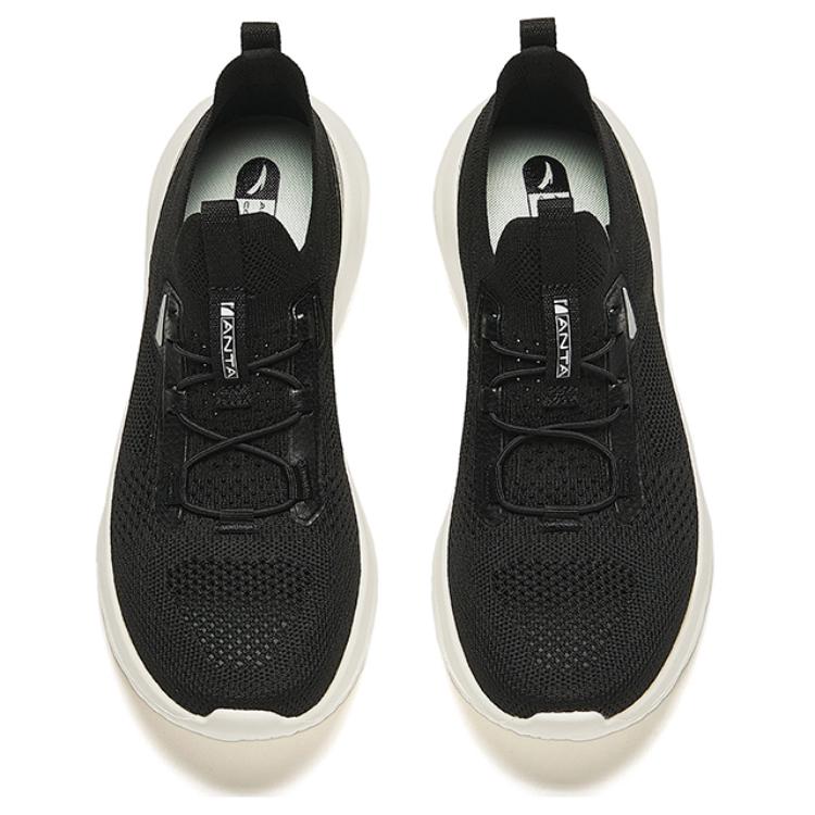 Anta Comfort Slip-On Shock Absorbing Non-Slip Low-Top Training Shoes Women Sneaker Basic-Black 122437701-1