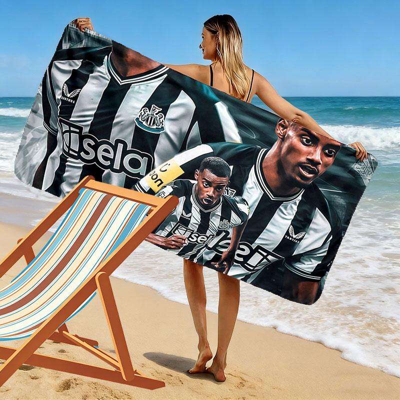 Alexander Isak Druck Strandtuch, Großes Weiches Schnelltrocknendes Handtuch für Strand Camping Schwimmen