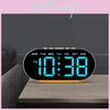 Modern Led Digital Alarm Clock With Temperature Calendar And Night Light For Bedroom Decor