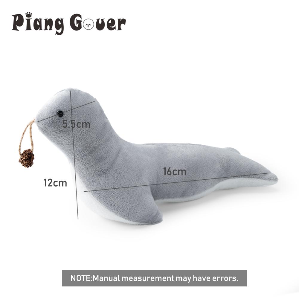 Plush Sea Lion Cat Toy Contains Bells Catnip Interactive Kitty Chew Pet Toy