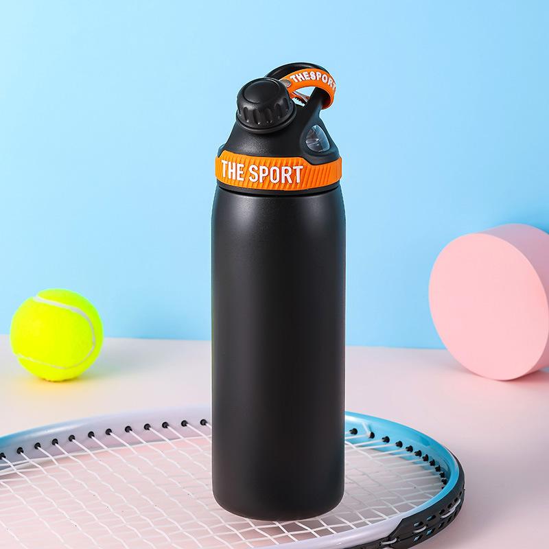 Outdoor cycling sports 316 stainless steel thermos cup Student portable kettle Large capacity 800ml water cup
