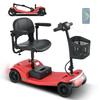 SWEETRICH S2 foldable mobility scooter,250W motor,12Ah lead-acid battery,6km/h,maximum range of 15km, maximum load capacity of 150kg.