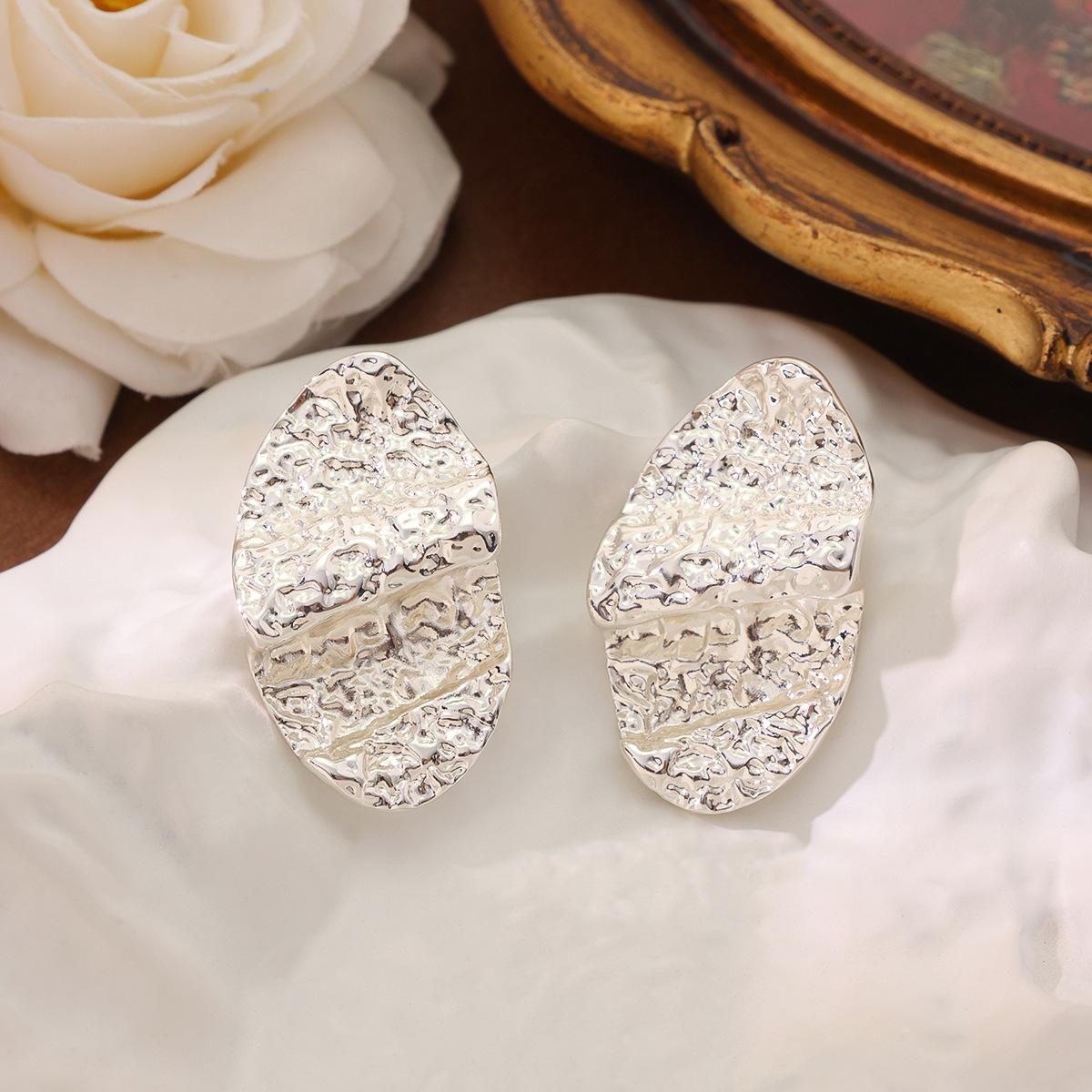 

Jewelry Factory Earrings Light Luxury Elegant Fashion Geometric Electroplated
