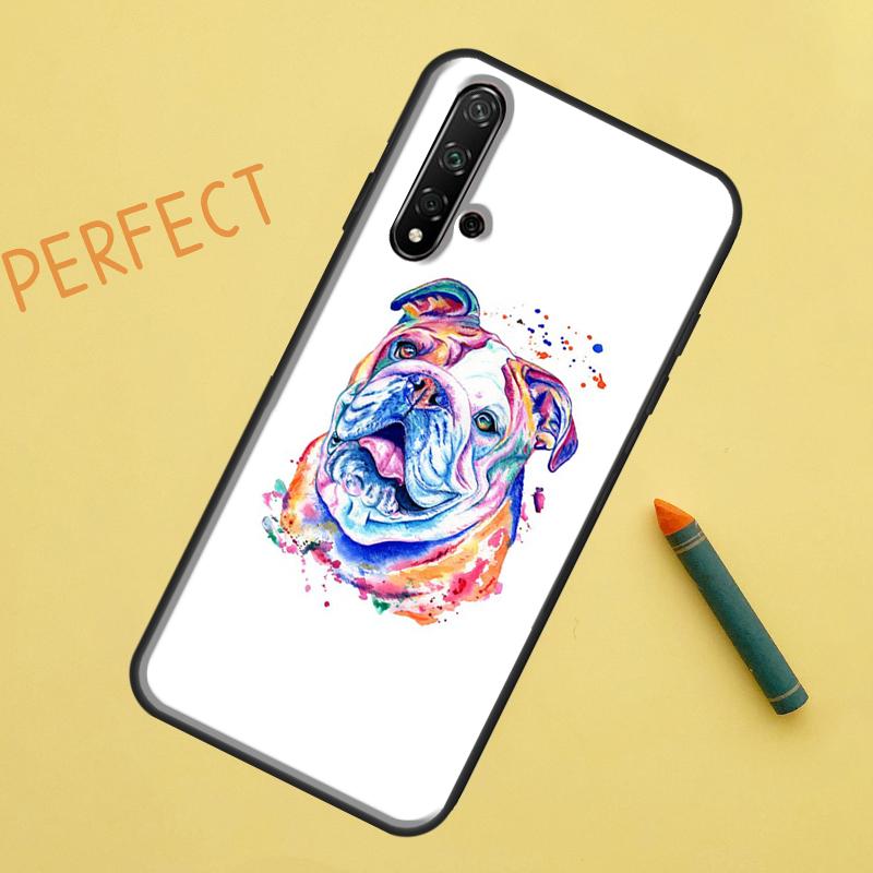 

British Bulldog For Huawei Nova 5T 9 10 SE 7i 8i 11i 12i Y60 Y61 Y70 Y72 Y73 Y90 Y91 P20 P30 P40 Lite Case Huawei Nova Y61