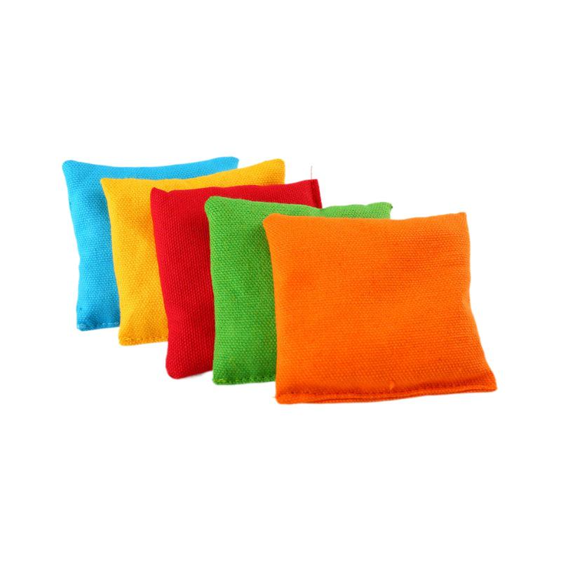 Quadratisches Canvas-Sitzsack-Kissen für Kinder - Verdickt, einfarbig