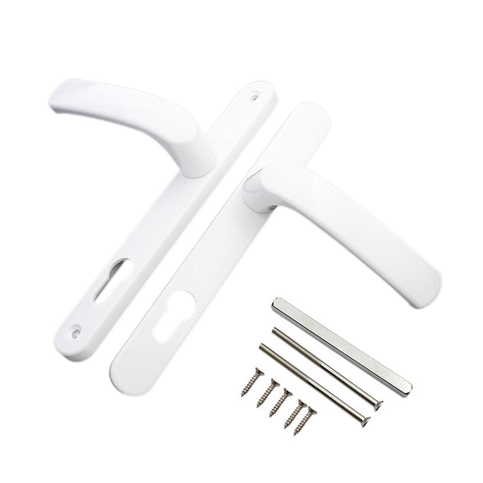 

Дверная ручка из алюминиевого сплава, сменная панель, дверная ручка для комнаты, набор ручек с длинной пластиной, фурнитура для дверей 1 белый