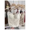 Women Fleece Lined Lace Cami Top With Fixed Cup Beauty Back Camisole Thermal Tank Top Inner Wear Underwear For Autumn Winter