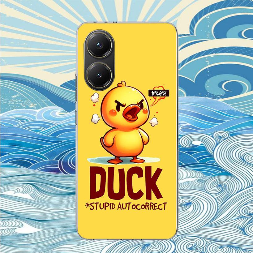 Funny Cute Yellow Duck You Phone Case For Xiaomi Poco X3 Nfc X4 X5 X6 X7 F7 Ultra F6 F5 F4 Gt F3 M6 M5S M5 M4 M3 Fundas Soft She