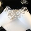 WTEMPO Laser Cutout Flower Tube 50pcs DIY White Love Heart Conical Paper Lace Perfect for Wedding Birthday Party Decorations