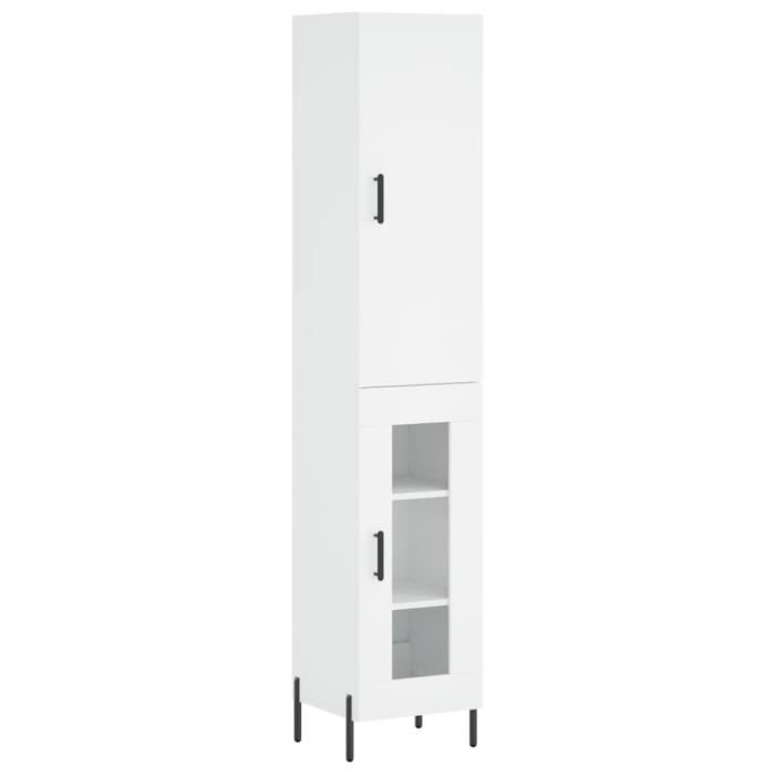 VidaXL Highboard White 34.5x34x180 Cm Engineered Wood 3199049