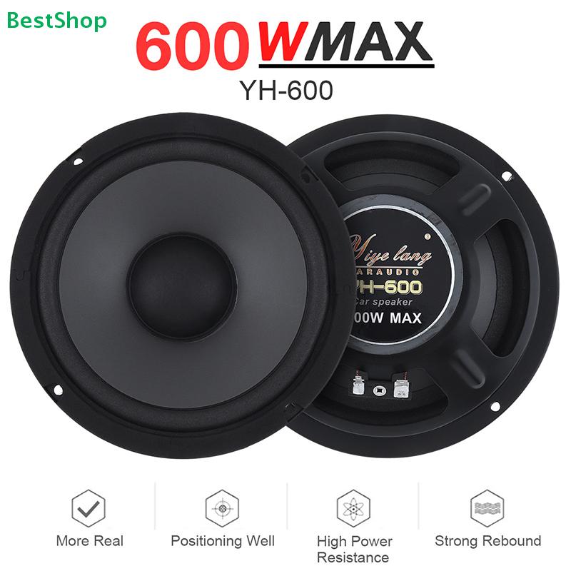 600W MAX Reproduktor do auta (YH-600) - Vysokovýkonný automobilový reproduktor s čistým zvukom a silnou odozvou