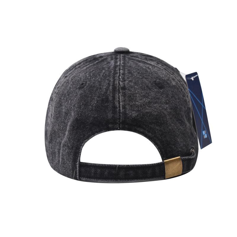 Couples Baseball Cap C Letter W-hat Version Sun Hat Hole Spring Autumn Wash Denim Woman's Hat Cap Hip Hop Fitted Cap