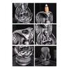 Skull Snake Incense Burner Holder Backflow Waterfall Cone Incense Holder Zen Skeleton Incense Burner for Home Bedroom Yoga Aromatherapy Relaxation