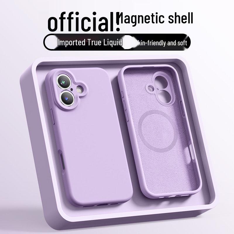 MagSafe-Compatible Liquid Silicone iPhone 14 Pro Case with Inner Magnetic and Drop Protection
