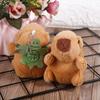 Mini Plush Capybara Charm Keychains Sweet Cute Pendant Car Keyring Backpack Decoration Fashion Jewelry for Women Girl