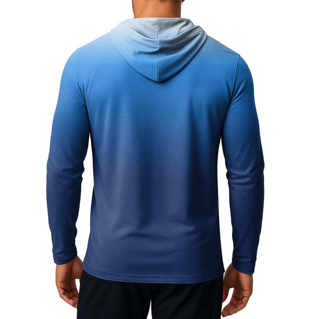 Herre Genser Løs Ensfarget Utendørs Varm Pustende T-skjorte Topp