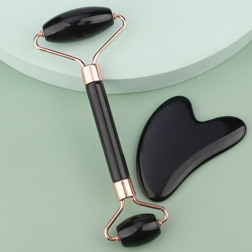 Natural Jade Roller Face Gua Sha Natural Stone Body Neck Massager Acupoint Eye Care Spa Massage Tools Massage Visage Lifting