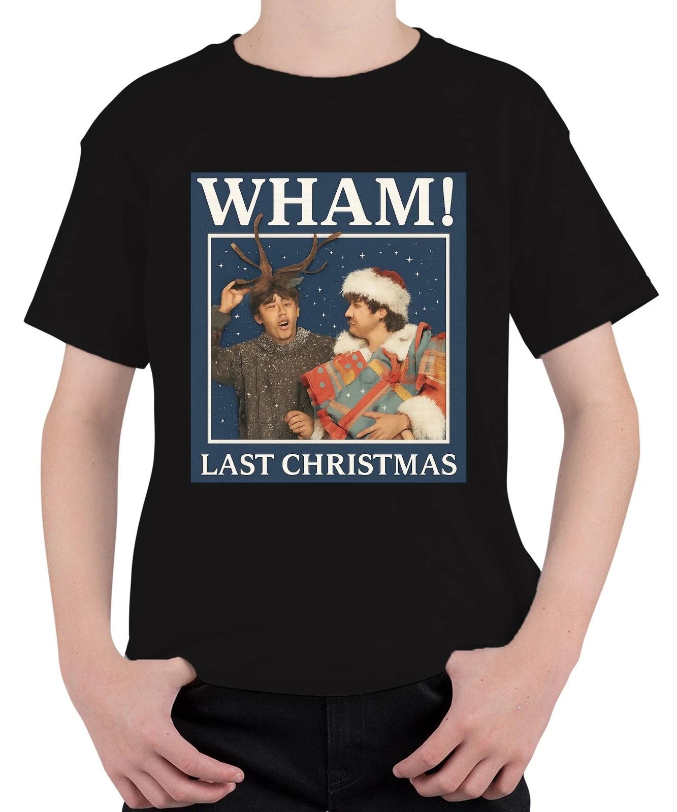 WHAM! LAST CHRISTMAS 80er Weihnachten Retro Popband Geschenk Unisex Kinder T-Shi L