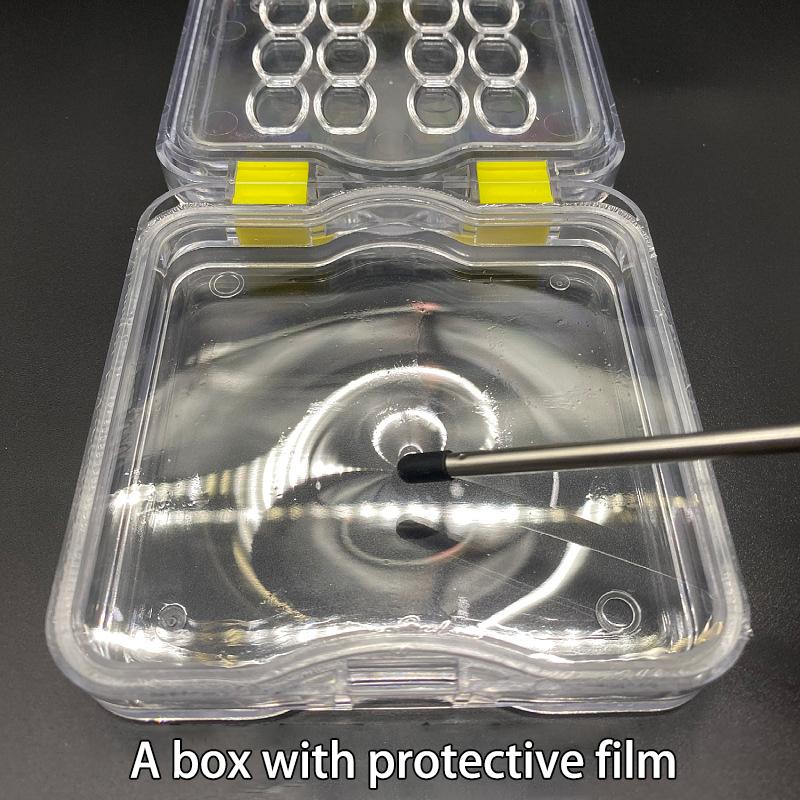 Zahnprothese Gebiss Zähne Behälter Etui Zahnmedizin Material Dental Prothesen Schutz Transparent Aufbewahrungsbox Mit Folienhalter