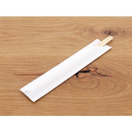 Daikoku Kogyo Chopstick Bags, White, 3.5 x 19.5 cm, High Quality, Plain, 6151, 500 Count