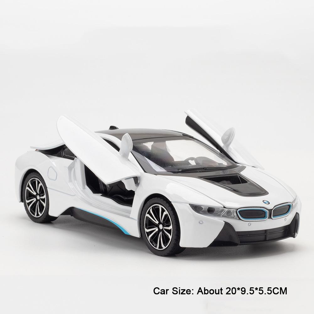 

1:22 Scale I8 SL63 Sports Car Model Toy Alloy Diecast Music Light Simulation Sound Light Toys Cars Models Collectible Item