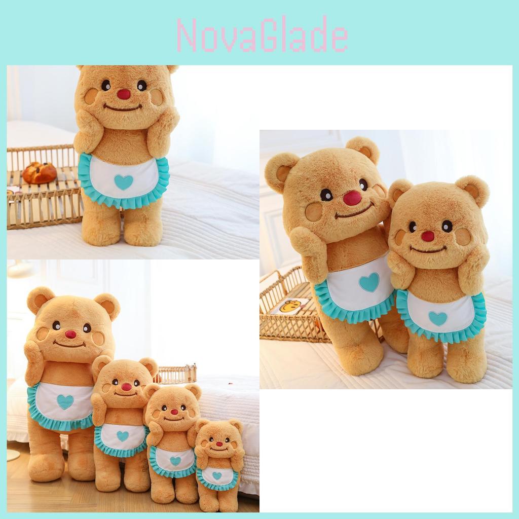 Cute Butterbera Bear Plush Toy Stuffed Doll Gift For Kids 35cm Super Soft Short Plush