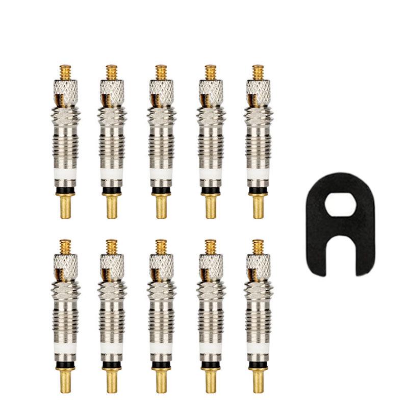 Mountain Bike Mesh Pattern Valve Tool with Removable French Valve Core Wrench