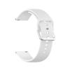 Watch Bands Soft Silicone Quick Release Watch Straps Silver Buckle Multiple Colors 22mm Compatible with Haylou Solar LS05 White
