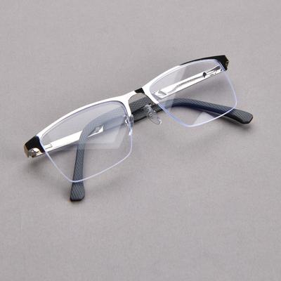 Metal Reading Glasses Unisex Presbyopia Luxury Flexible Half Frame Eyeglasses Frame Blue Light Blocking