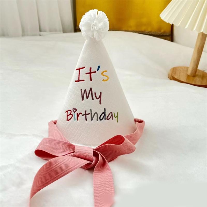 Korean-style Instagram Baby Birthday Hat Theme Party First Birthday Decoration Pointed Hat Photo Props