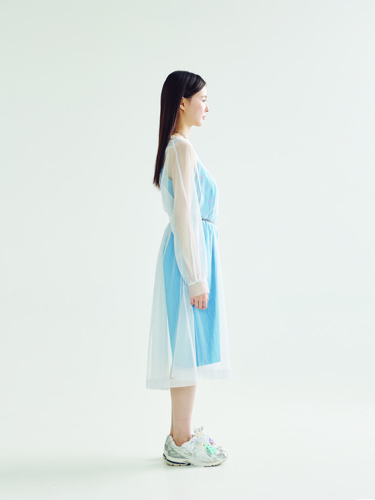 Bomnal Boutique See-Through Midi Dress _ Gray
