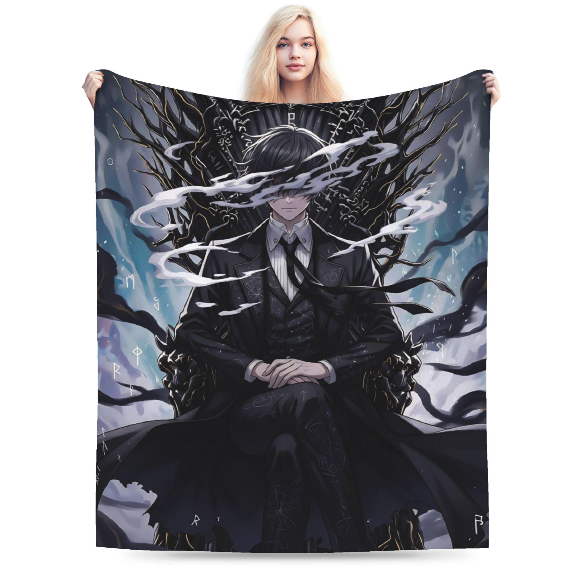 

Lord Of The Mysteries Flannel Blanket Winter Warm Soft Throw Blanket for Students Living Room Funny Bedspread Sofa Bed Cover 75x90cm