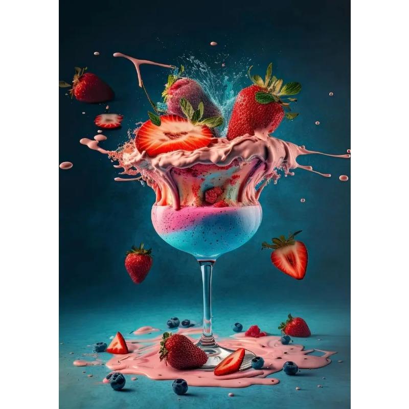 Cocktail Explosion poster Fruit Cocktail Don't Trust Bar Minimalist Print Canvas Painting for Living Room Modern Home Decor