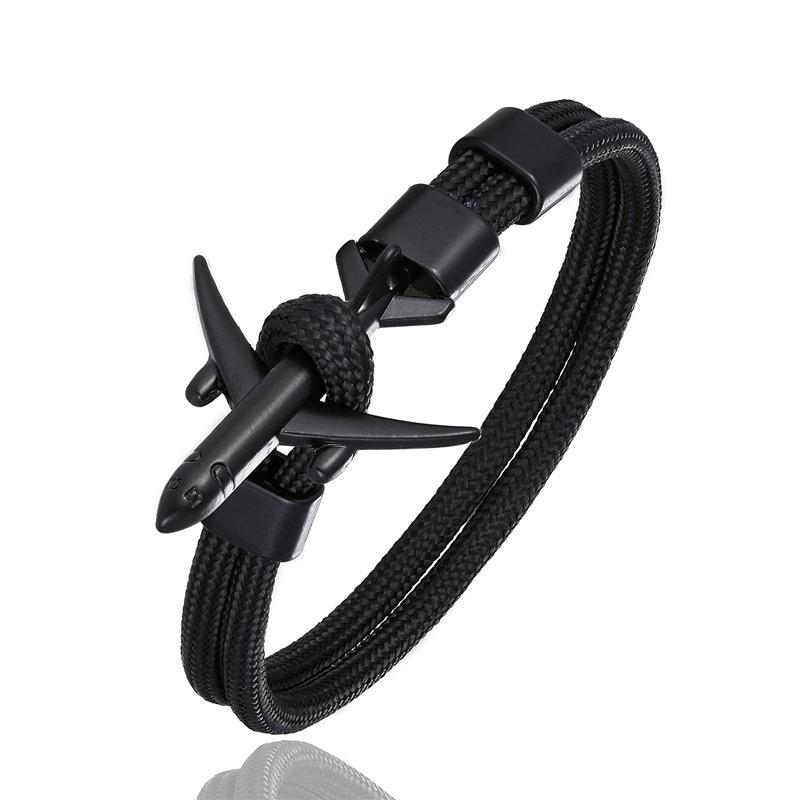 Charm Herren Flugzeug Anker Armband für Frauen Sky Survival Flugzeug Kette Freundschaftsarmbänder Femme Paar Schmuck Homme Geschenk Neu