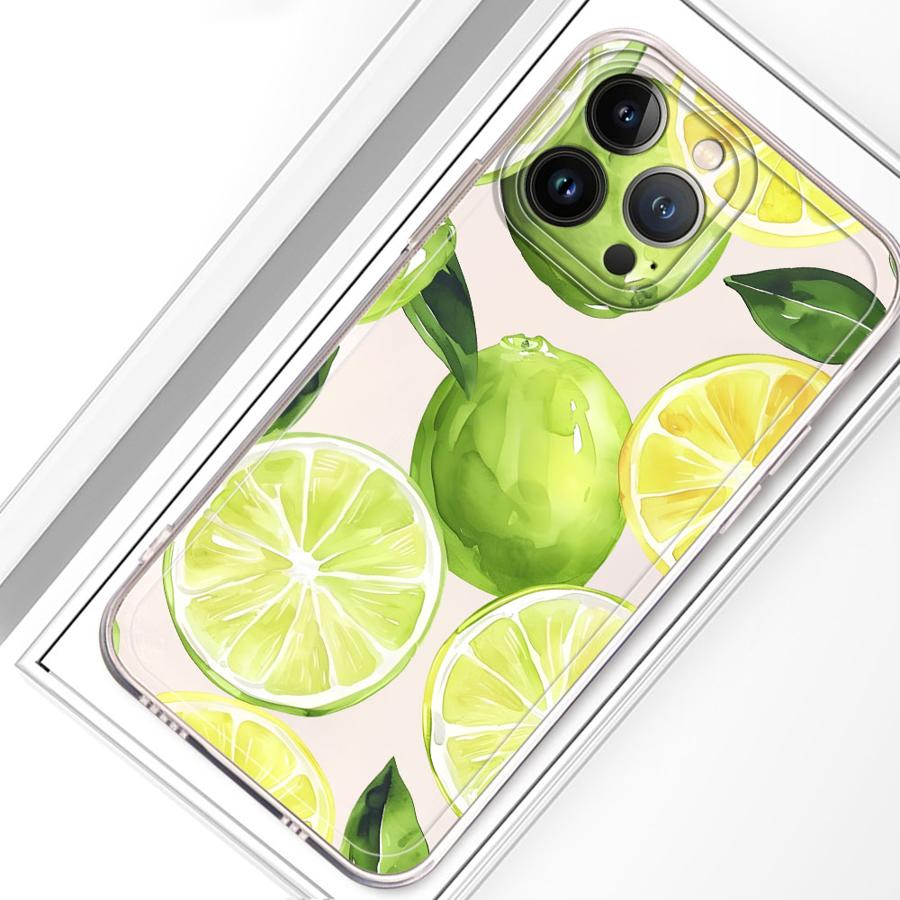 Soft Phone Cover Case for iPhone 17 Pro Max 16 XS Max 15 12 Mini XR 13 Pro 14 Plus 11 Air 7 8 Fruit Letters