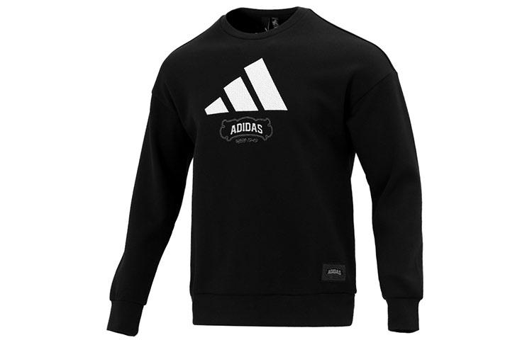 

Adidas Sweatshirts Men s Black Crew Neck Moderate Regular HE7464 XL