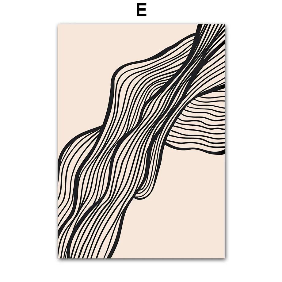 Bauhaus Geometrische Linien Regenbogen Wandkunst Poster Leinwand Nordisch Abstrakt Leinwanddrucke für Moderne Hotelbar Wohnzimmer Dekor