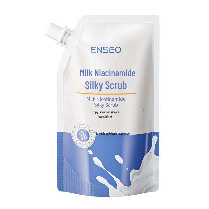 ENSEO Niacinamide Milk Silky Scrub 250ml - Gentle Cleansing & Moisturizing Exfoliator
