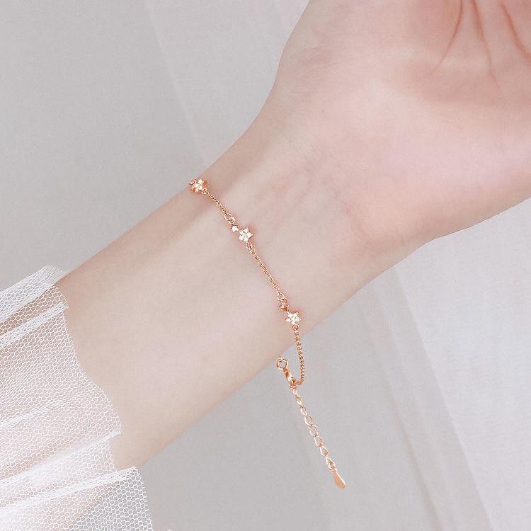 

Korean Style Star Bracelet for Girls - Girlish, Fairy, Non-Fading, Simple & Versatile Design for Best Friends. платиновий