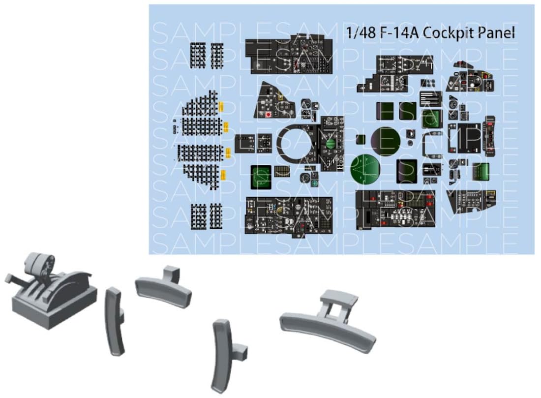 

HMA Cockpit Detail Up Decal TM Plastic Model Parts 1/48 F-14A + M3-419 (Airplane)