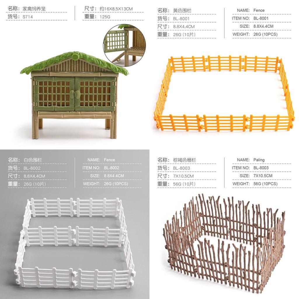 Pvc Animal Habitat Fencing Model For Diy Farm Scene And Model Collectors